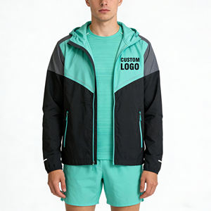 Latest Design Windbreaker Outdoor Jacket Pant Set Customized Waterproof <b>Tracksuits</b> Set Custom Logo Windbreaker Suits For mens - Product Image 6