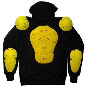 Sudadera con Capucha para Motociclistas, para Hombre, Negra, con Estampado de Dragón Reflectante, Kevlar / CE ARMOR, Manga Larga, Chaqueta de Poliéster, Estampado Luminoso Nocturno, CE ARMOR - Product Image 3