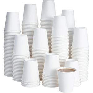 Confezione da 270 Bicchieri di Carta Bianchi Usa e Getta da 10 oz per Acqua e Caffè, Ideali per Feste e Picnic - Product Image 1