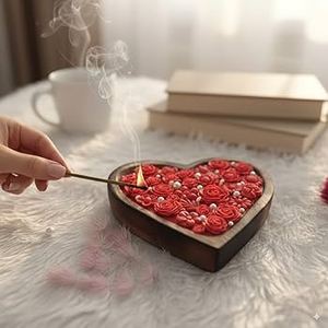 <b>Mango</b> <b>Wood</b> Heart Shape Wooden Serving <b>Bowl</b> - Product Image 2