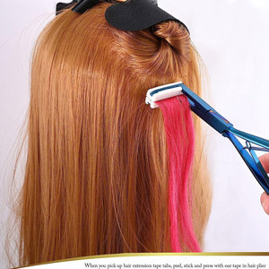 Pince à extensions capillaires en acier inoxydable étanche de qualité supérieure, outil de salon de beauté pour extensions à micro-anneaux et perles - Product Image 5