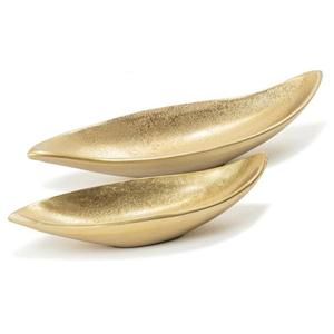 Plateaux et bols ovales de luxe pour servir des collations, des biscuits, pour une utilisation lors de mariages, de fêtes, décoration de table, plateau en métal pour fruits et noix, ensembles cadeaux - Product Image 1
