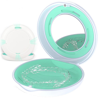 Étui portable pour aligneurs transparents avec miroir intégré, logo personnalisé, étui de rangement pour appareil orthodontique