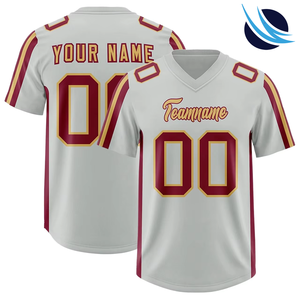 2026 Custom Made American Football Jersey Breathable Quick Dry Short Sleeve Printed Custom Player Team Name Numbering - Product Image 1