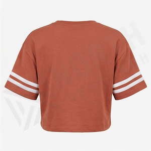 Camiseta Corta Oversize de Manga Larga para Mujer, Estilo Urbano, 100% Algodón, Personalizada, Moda Casual, Prenda Moderna - Product Image 2