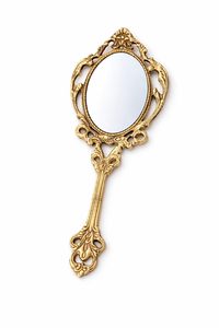 Brass Hand <b>Mirror</b> Vintage Style Decorative Handheld <b>Vanity</b> <b>Mirror</b> Antique Finish Dressing <b>Mirror</b> for Makeup Home Drcor & Gifting - Product Image 4