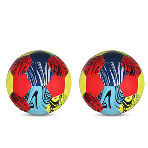 Balón de Fútbol de PU Colorido con Patrón Combinado, Tamaño Personalizado, Balón de Entrenamiento Ligero para Niños, Entretenimiento, Deportes en Interiores y Exteriores - Product Image 2