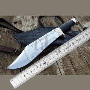 Premium <b>Mirror</b> Finish Fixed Blade Straight Clip Point Tactical Bowie Knife Leather Sheath OEM Wholesale Stainless Steel Outdoor - Product Image 2