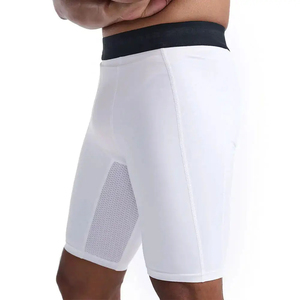 Shorts de compression pour hommes en gros, personnalisés, extensibles, pour musculation et entraînement, séchage rapide, fitness - Product Image 4