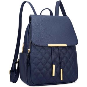 Mochila de Lona Crema con Estampado en Relieve Personalizado, Detalles en Cuero Genuino Marrón, Diseño Minimalista, Uso Diario, 80 Gramos - Product Image 2