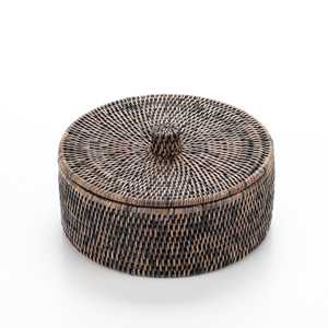 Handmade Large Bamboo Storage <b>Basket</b> Natural <b>Wicker</b> Style <b>Basket</b> With <b>Handle</b> Lid Home Decor Organizer Vietnam Supplier - Product Image 5