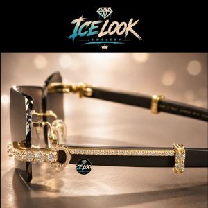 Lunettes de soleil de luxe serties de diamants de qualité supérieure, accessoire tendance pour hommes et femmes, idéal pour le quotidien - Product Image 3