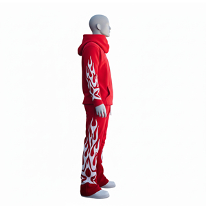 Mens Custom Tech Fleece Sweatpants Windproof Athletic <b>Tracksuit</b> Two Piece Jogging Suit Gym Workout Running Fitness Oem - Product Image 3