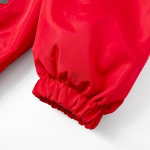 Men's <b>Red</b> <b>Waterproof</b> Windbreaker <b>Jacket</b> Zipper Closure Sporty Style Genuine Leather Outerwear Winter Wear Quick Dry Breathable - Product Image 5