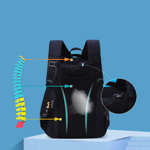 Mochila Escolar Ligera para Estudiantes, Impermeable, con Forro de Nailon Oxford, Cierre de Cremallera, Múltiples Compartimentos, Resistente, para Viajes y Portátil - Product Image 6