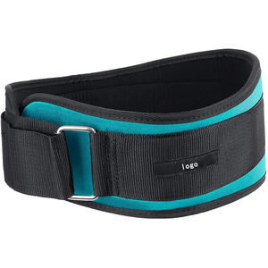 Cinturones de levantamiento de pesas de alta calidad, personalizados, resistentes, para hombres y mujeres, de cuero PU negro, con cierre de hebilla, para gimnasio, fitness, entrenamiento de potencia. - Product Image 3