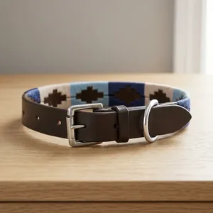 Collier pour chien en cuir artisanal Heritage Polo de Divine International, collier pour chien en cuir artisanal OEM ODM Private Label - Product Image 5