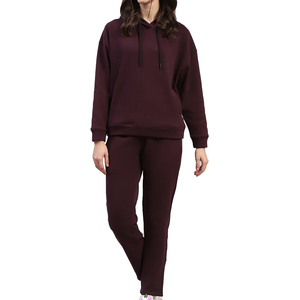 Conjunto Deportivo Holgado para Mujer, con Hombros Caídos, Logotipo Personalizado, Pantalones Casuales, Superventas - Product Image 1