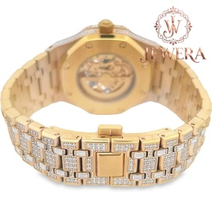 Reloj de Diamantes de Acero Inoxidable Resistente al Agua Mossinate de Alta Demanda con Esfera Moderna, Ideal para la Oficina y Salidas Nocturnas - Product Image 2