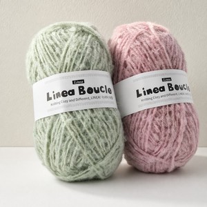 Fil Boucle Merinowool Nylon Kidmohair pour tricot à la main, pelote de 50g, marqueur et aiguilles à laine pour crochet - Product Image 1