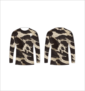 เสื้อยืดแขนยาวลายพรางทะเลทรายแบบซับลิเมชั่นสำหรับผู้ชาย เหมาะสำหรับการล่าสัตว์ ตกปลา ออกกำลังกาย และฝึกซ้อมกีฬา - Product Image 1