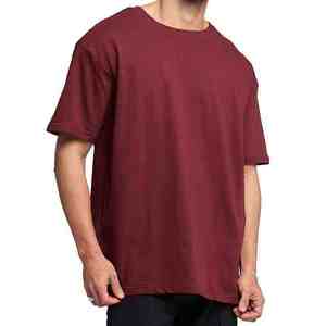 T-shirt surdimensionné à manches courtes avec logo personnalisé, tissu en maille éponge de haute qualité, motif uni, design épaules tombantes - Product Image 3