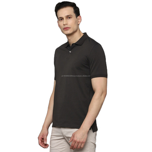 Camiseta Polo Personalizada 100% Algodón Jersey para Hombre, Color Sólido, Informal de Negocios, Manga Corta, Antiarrugas, Estampada, Transpirable - Product Image 3