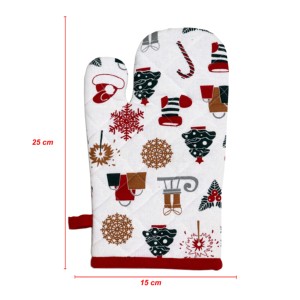 New Christmas Printed Design <b>Oven</b> <b>Gloves</b> With Customized size Microwave Baking Use <b>Oven</b> Mitts Latest Collection for Christmas. - Product Image 5