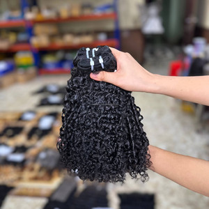 <b>Pixie</b> Curly Human Hair Bundle Weft Hair Extensions with Lace Front set Human Hair <b>Wigs</b> Lace Front HD Transparent Swiss Customize - Product Image 4