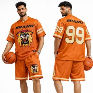 Maillot de football américain respirant brodé sur mesure pour hommes, avec patch cousu, vente en gros d'usine - Product Image 1