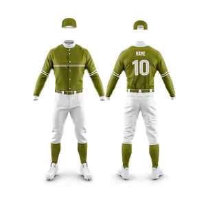 Uniforme de Béisbol Unisex para Adultos, Precio de Fábrica al por Mayor, Impresión Personalizada, Tela Transpirable que Absorbe la Humedad, Mangas Cortas - Product Image 4