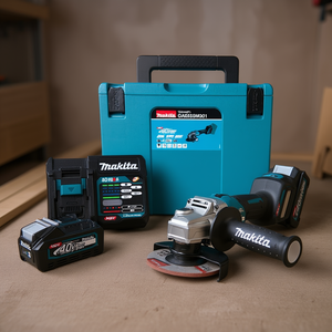40V 4Ah Cordless Brushless Angle Grinder Lithium Ion Electric <b>Power</b> <b>Tool</b> - Product Image 3