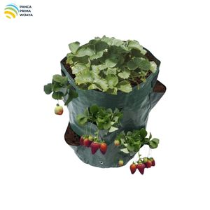 High Quality 8 Pocket <b>Strawberry</b> Planter Bag 36x46cm HDPE Woven Fabric Vertical Garden Growing <b>Pot</b> Green - Product Image 2