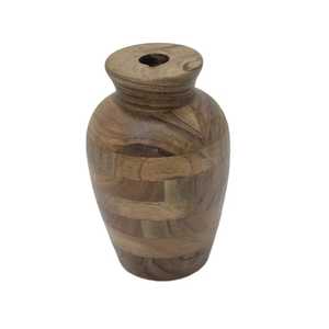 <span class=keywords><strong>Vase</strong></span> à fleurs minimaliste moderne en bois de chêne, petit <span class=keywords><strong>vase</strong></span> décoratif pour une seule fleur, grain de bois naturel, pour table de bureau - Product Image 3