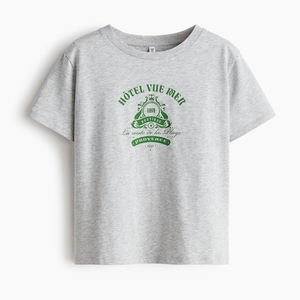 T-shirt en polyester et coton de haute qualité, coupe ajustée, manches courtes, avec logo personnalisé, imprimé tendance pour l'été - Product Image 2
