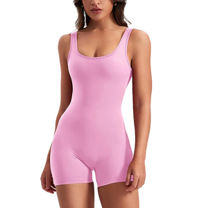 Custom Deep V Front <b>Zip</b> <b>Up</b> One Piece Jumpsuit Bodycon Leggings <b>Playsuit</b> for Women - Product Image 1
