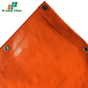 High Quality Orange PE Tarpaulin Best OEM ODM Heavy Duty Plastic Sheets Good Price Cutting Service From Vietnam Manufacturer - Product Image 3