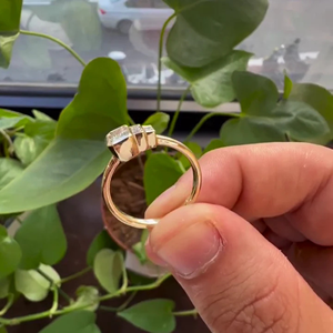 Anillo de Diamante Cultivado en Laboratorio con Corte Esmeralda de 1.40 Quilates, Oro Blanco de 14k con Baño de Rodio, Clásico para Compromiso y Boda, Gran Venta - Product Image 6
