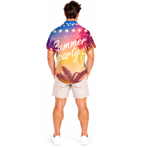 Camisa de Hombre con Cuello Camisero, Diseños Personalizados, Estampado a Cuadros, Transpirable, Ecológica, Anti-UV, Botones de Cuerno, Tela Premium - Product Image 5