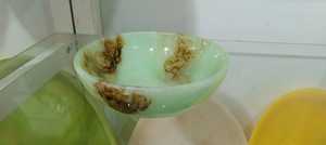 Bol en résine époxy artisanal Noverelle, bol à salade et à nourriture de qualité supérieure, fait main, avec un caractère artistique moderne, pour une dégustation et une décoration de luxe - Product Image 4