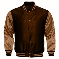 Veste universitaire pour homme, noire et verte, à manches longues, col rabattu, fermeture boutonnée, couleur unie, coupe classique, en polyester