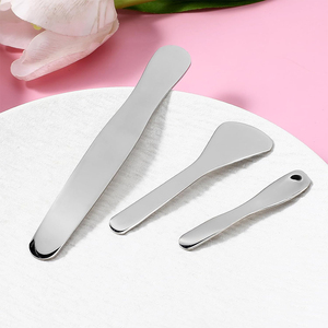 Espátula de maquillaje de aleación pequeña, cuchara para crema facial, cuchara reutilizable para mascarillas, herramientas de belleza para mascarillas faciales cosméticas, 3 uds. - Product Image 5
