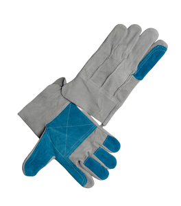 ถุงมือกันไฟกันลื่นแห้งเร็วคุณภาพดีที่สุดปี 2026 HaoYi ดีไซน์ใหม่ ถุงมือทำงานหนัง 11 ออนซ์ - Product Image 5
