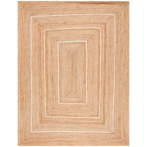 Braided Jute Modern Geometric Jute Area <b>Rug</b> Rectangle Natural Beige <b>Flat</b> Weave Eco Friendly Living Room <b>Rug</b> - Product Image 6