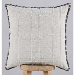 Funda de Cojín Cuadrada de Algodón y Lino con Patrón Geométrico a Cuadros, Hecha a Mano, Estilo Nórdico, Decorativa para el Hogar - Product Image 2