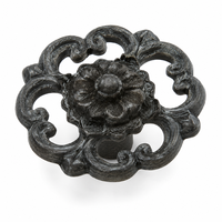 Bouton de meuble classique en fonte pour tiroir, armoire, commode, quincaillerie de meubles |   Poignée de porte décorative à motifs floraux pour portes de cuisine