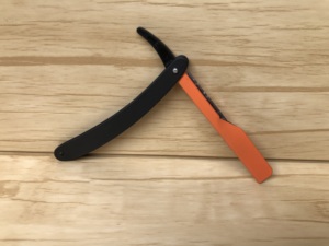 มีดโกนหนวดตรงแบบมืออาชีพ ทำจากสแตนเลส พร้อมด้ามจับเหล็ก - Product Image 5