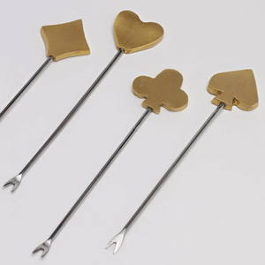 Juego de Palillos para Cócteles Golden Pomegranate con Soporte, Diseño Nuevo y Premium - Product Image 6