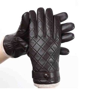Guantes de Piel de Oveja Cómodos y Elegantes, Color Marrón, Unisex, Diseño Nuevo, Guantes de Cuero de Moda - Product Image 1