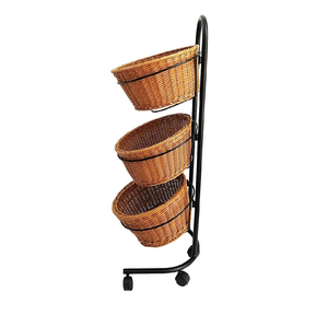 Présentoir de Gros Marron sur Roues avec Pinces à Panneaux, Présentoir de Détail, Présentoir Panier, Présentoir pour Marché de Fermiers du Bangladesh - Product Image 6